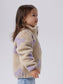 PRE-ORDER NMFMONICA TEDDY JACKET BOW - Fog